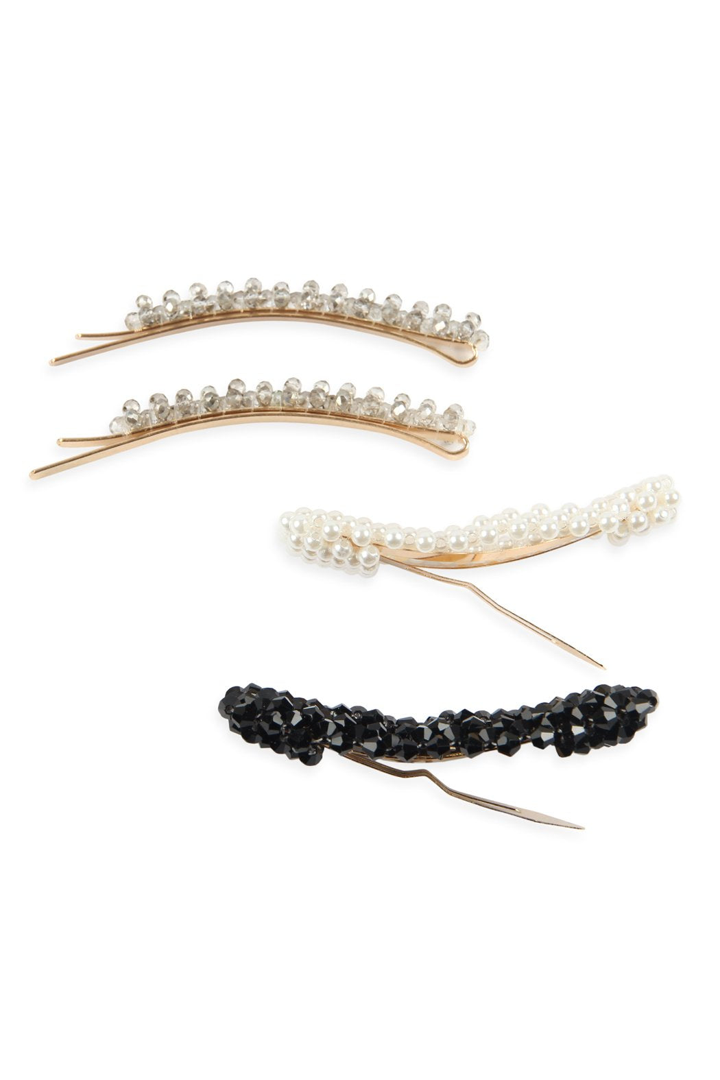 Glass Beads and Pearl Hair Pin Set