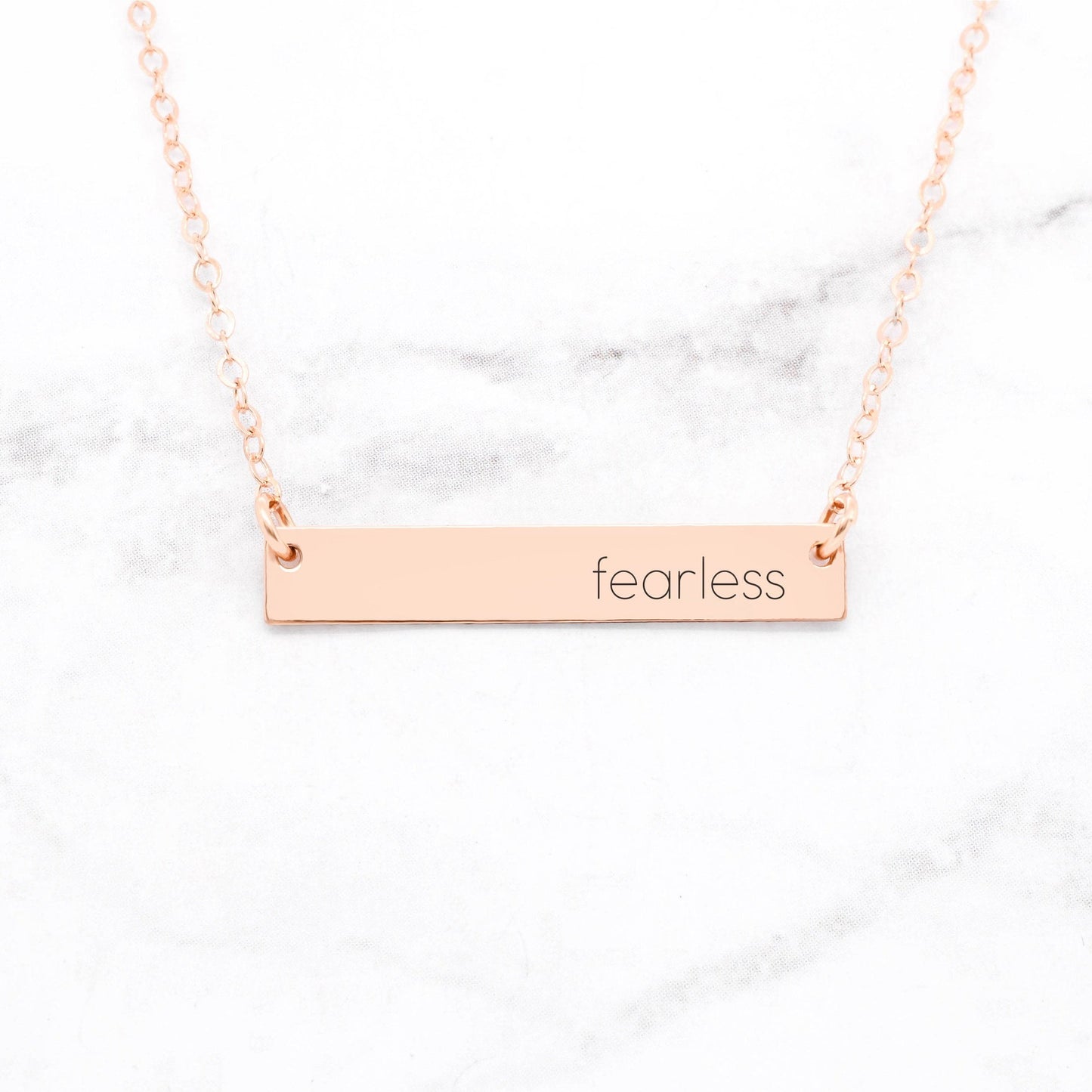 gold fearless necklace