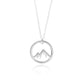Circle Mountain Necklace - A Sterling Silver Adventure Necklace