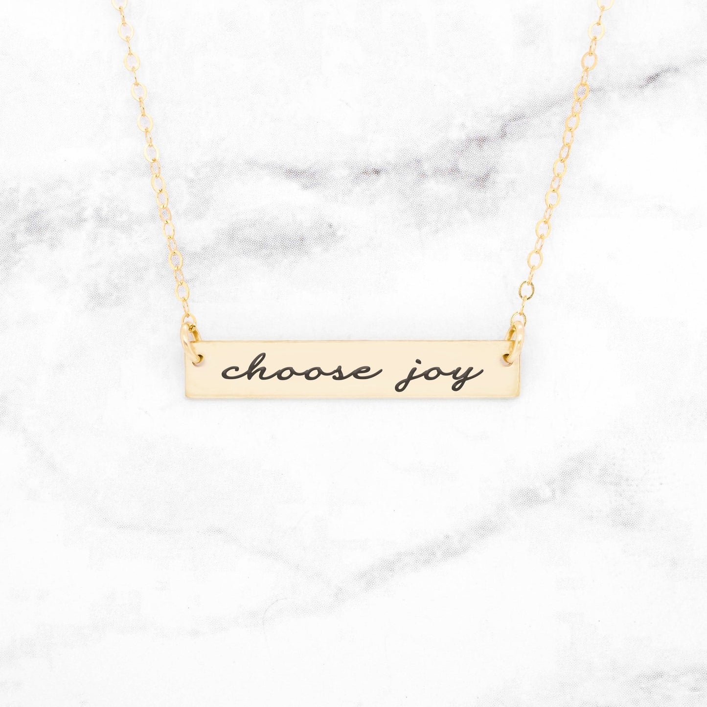 "Choose Joy" Bar Necklace