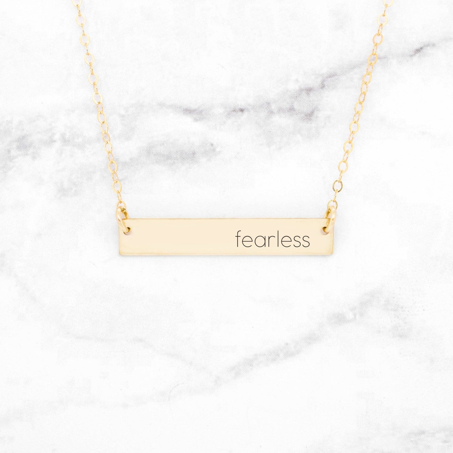 buy gold fearless necklace